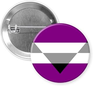 1 Pcs | 1.5 inch | Aegosexual - Metal Pin Back Button Badge | LGBTQAI+