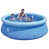 Capacidad máxima: 2100 litros, Medidas: 2,4 m x 63 cm (diámetro x altura), Fácil y rápido montaje, Se incluye manual de instrucciones y un kit de reparación, Ideal para divertirse este verano en familia o con amigos
