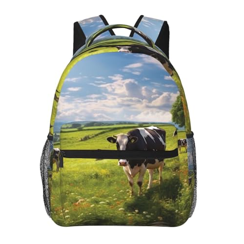 Sac de travail léger motif vache pour protéger votre ordinateur sans vous fatiguer