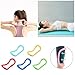 2 Pieces of Yoga Ring for Leg Calves, Fitness Circle, Exercise Workout Yoga Circles, Pilates Circle Stretch Resistance Training Support Massage, Resistance Support Tool Calf Massage (1, Blue1)