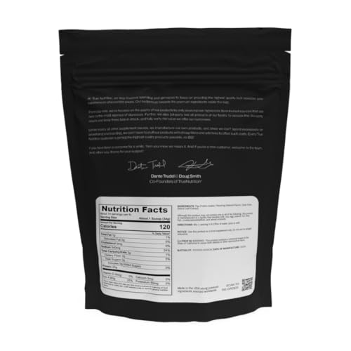 True Nutrition Pea Protein Isolate Powder - 25g Vegan Plant Protein per Serving - Non-GMO, Gluten Free, Dairy Free, Soy Free - French Vanilla - 2 lb - Image 3