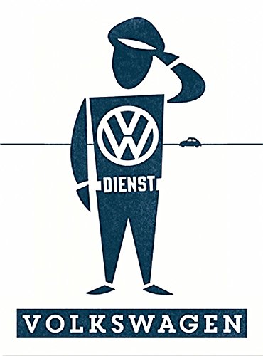 Nostalgic-Art 14348 Volkswagen VW Service Homme, magnétique, 8 x 6 cm