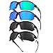 GGSTDDUP 4 Pack Polarized Sports Sunglasses for Men Women, UV Protection Lightweight Half Frame Sun Glasses for Outdoor Bicycle Motorbike Driving Fishing Golf, white+green+navy blue+red
