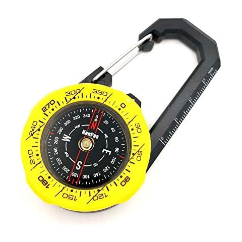 KanPas CA-37 Bag Buckle Compass for Hiking Backpacking Camping (Yellow) Cover