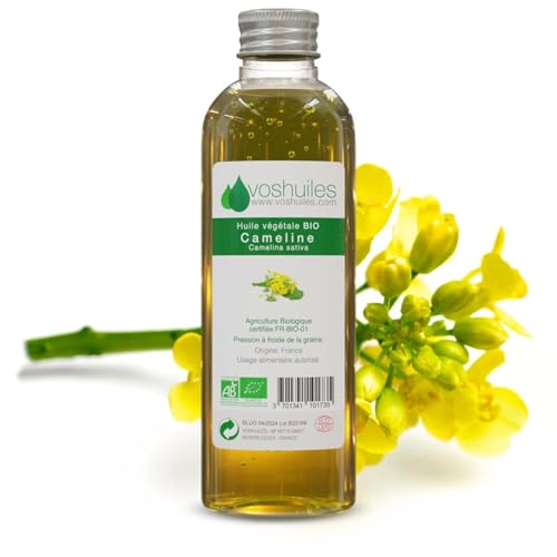 VOSHUILES - Huile Végétale de Cameline - Parfum Subtil de Noisette - Riche en Oméga 3 et...