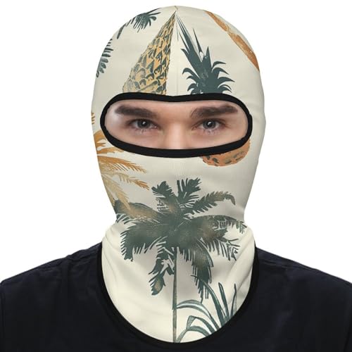 Balaclava para Hombres y Mujeres con Diseño de Piña y Árbol, Máscara Facial Completa para Ciclismo y Esquí miniatura 1