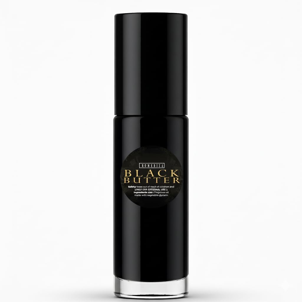 Perfume Black Butter Body Oil Scented Fragrance - Black Butter Oil Fragrance for Men - Body Long Lasting Perfume Oil - Uncut Scented Body Oil - 128 (Pack of 1)