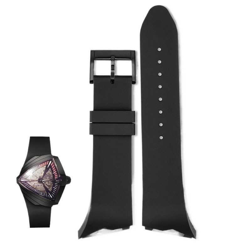 Bracelet montre caoutchouc 25mm souple et étanche pour Ventura homme