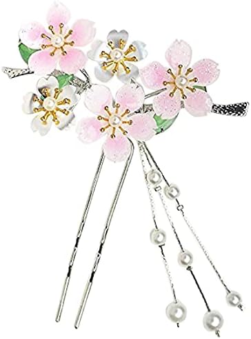 Amazon 高級 かんざし 簪 花しおり 日本製 髪飾り 調整可能 シルバー ピンク パール 桜 5840 2 和装小物 通販 Amazon 高級 かんざし 簪 花しおり 日本製 髪飾り 調整可能 シルバー ピンク パール 桜 5840 2 和装小物 通販