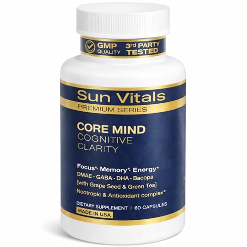 Sun Vitals Core Mind – Nootropic Brain Supplement for Focus,