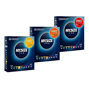 MY.SIZE PRO Kondomset Größe 3,4,5-53,57,60mm, 3×3 Stück – Die neue Generation MY.SIZE Kondome