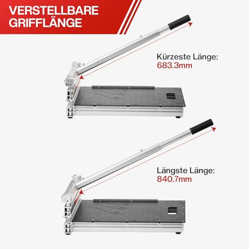 17mm Laminatschneider Pro | 330mm Vinylschneider für LVP, SPC, WPC, Bambus & Parkett | 0°-45° Winkelschnitt | Wolframstahlklinge | Staubfrei, ergonomisch | Profi Werkzeug für Bodenbeläge