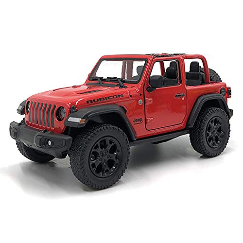 Modélisme à l'échelle Jeep Warengler à l'échelle 1:36 (Open Top Red) Cover