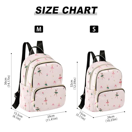 Image of Ballerina Quilted Backpack Purse for Women Fashion Small Backpack S | Shoulder Bag Travel Casual Daypack