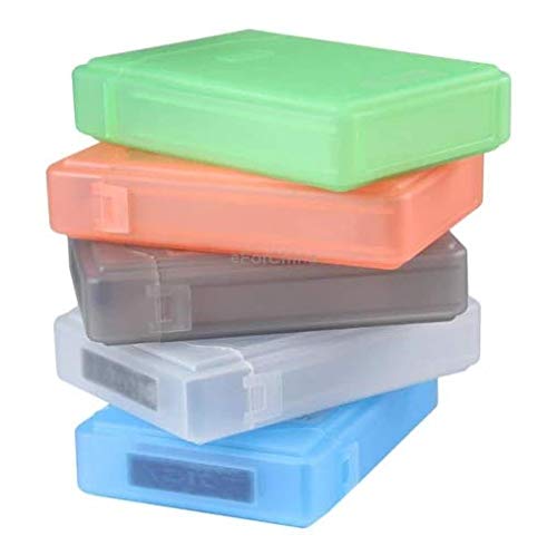 Frackson 5 Pcs Different Color Pouch for HDD Protector Box for 3.5