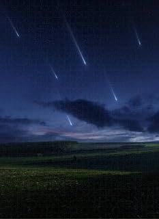Puzzle for Adults 500 Pieces Jigsaw Puzzles Falling Meteorites Night View The Sky Meteor Shower Puzzle Games Toys Gift