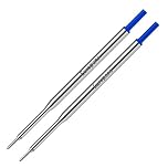 PaperMate Compatible Ballpoint Pen Refills - Medium Blue - Twin Pack - Made in EU