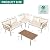 YITAHOME 4-Piece Wicker Patio Furniture Set, All Weather PE Rattan Conversation Set Sectional Sofa with Soft Cushions & Side Table, Porch Furniture for Deck, Balcony, Backyard - Beige