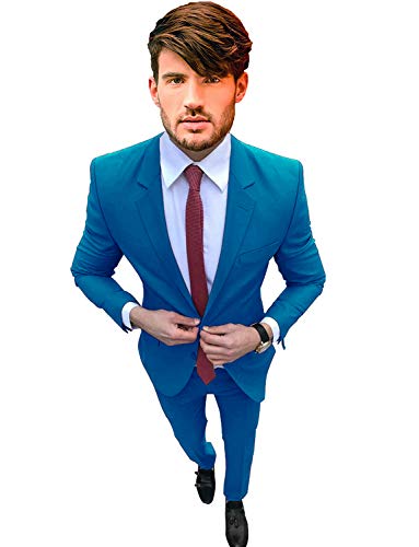 Costume de mariage veste entaille revers et pantalon pour homme coupe infroissable