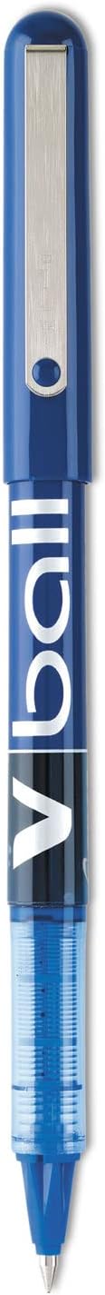 Pilot Vball Liquid Ink Pen - Pen Point Size: 0.5mm - Ink Color: Blue - Barrel Color: Blue - 12 / Dozen