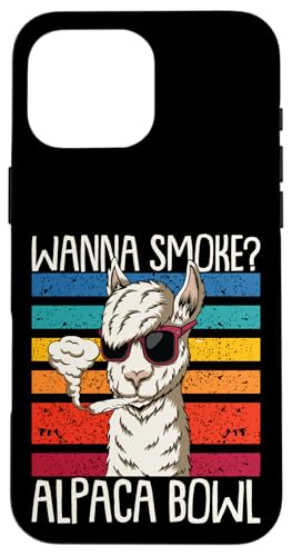 Alpaca Gifts - Wanna Smoke Alpaca Bowl �X�}�z�P�[�X iPhone 16 Pro Max �p