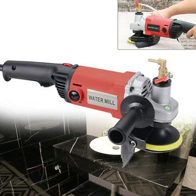 Amoladora de piedra húmeda profesional, 1400 W, 220 V, amoladora de ángulo húmeda, con discos de pulido