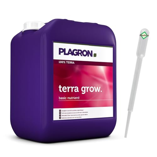 Weedness Plagron Terra Grow 10 Liter - Grow Anbau Indoor Dünger Wachstumsphase Organischer Bio Flüssigdünger Gurken
