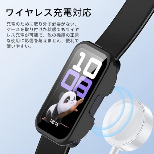 Image of For Huawei Band 10 /9 /8 Protective Case, Lightweight, PC + Tempered Glass Cover, 9H Hardness, Easy Installation, All-in-One Protection, Scratch Resistant, Shock Resistant, HD High Transmittance