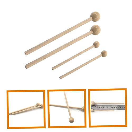 Baquetas de madera redondas para percusión 2 pares miniatura 4