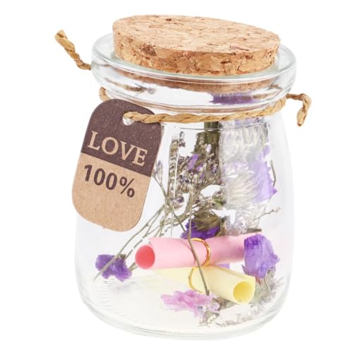 MAGICLULU Bottiglia Di Vetro Tappo in Sughero, Barattolo Di Vetro Decorativo Per Messaggi e Fiori Assortiti, Contenitore Regalo Per Matrimoni e Feste, Grande Apertura, Idea Regalo Originale