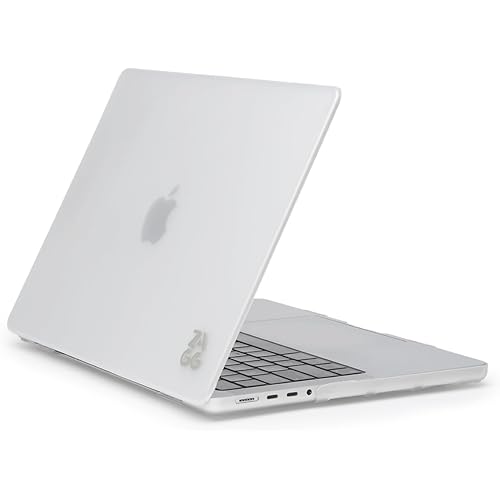 ZAGG MacBook Protection Macbook Pro 16-inch M4/M3/M2/M1 Case – Premium Two-Piece Hard-Shell Snap-on Cover with Rubberized Non-Slip Grips, Durable, Lightweight, Scratch-Resistant, Frosted Finish, Clear