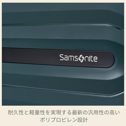 Image of Samsonite Octolite Expandable Neo 68 Cms Small Cabin Polycarbonate Hard Sided 8 Wheel Spinner Luggage /Suitcase /Trolley Bag (Green) (Double Wheel)