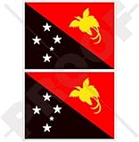 Papua-Neuguinea Flagge, Niugini Papua-Neuguinea 10,2 cm (100 mm) Bumper Sticker, Aufkleber Vinyl X2