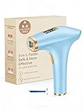 Depiladora Láser IPL Sin Dolor-Depiladora de Luz Pulsada 3 Funciones Avanzadas (HR/SC/RA), Depilacion Laser 9 Niveles de Energía para Mujeres y Hombres
