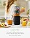 Nama J3 Compact Cold Press Juicer – Space Saving & Self Feeding for Hands-Free Operation – Lightweight, Portable Zero Waste Slow Masticating Juicer – Easy Cleanup & Assembly - Black