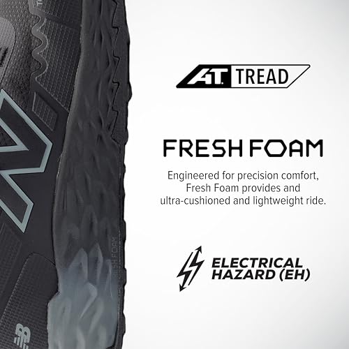 New Balance New Balance Fresh Foam Cremorne Composite Toe Safety Shoes for Women - Non Slip, Electrical Hazard - Black, Mid