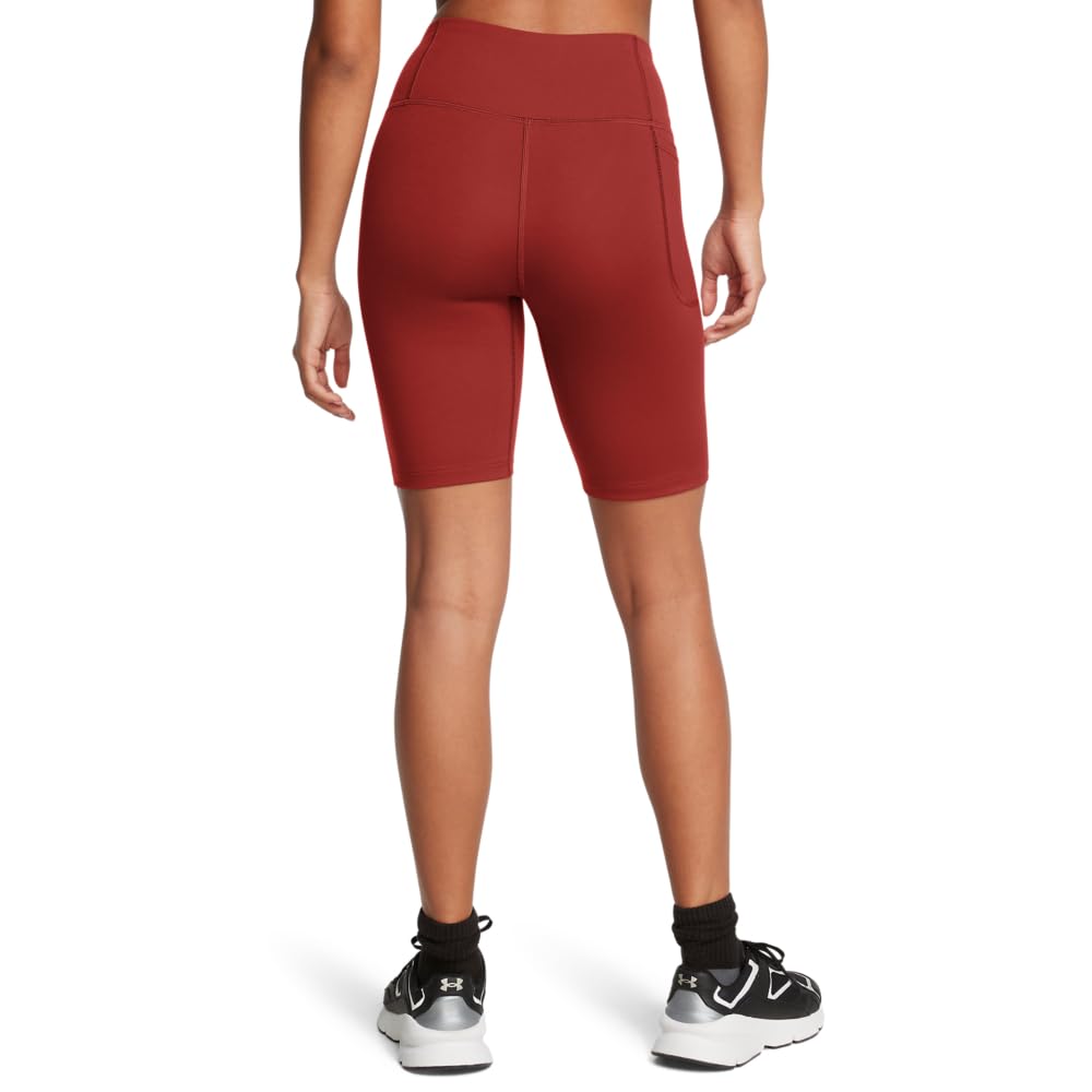 Under Armour Damen Motion Bike Shorts, (840) Earthen Orange/Schwarz, Klein – Ansicht 2