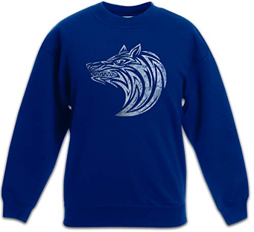 Sweat-shirt wolf pour enfant Urban Backwoods noir en coton