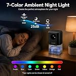 Dehumidifier, 57oz Small Dehumidifiers for Home, Ultra Quiet (25dB) 350 sq ft Mini Dehumidifier, Portable for Bathroom Bedroom Closet Basement RV, with 7-Color LED, Smart Defrost, Auto Shut-Off