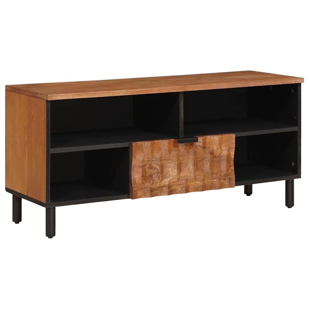 Meuble TV en bois de manguier massif avec finitions acacia brun robustes