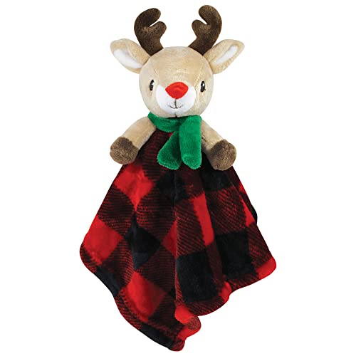 Image of Hudson Baby Unisex Baby Animal Face Security Blanket, Elf, One Size