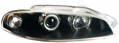 IPCW CWS-904B2 Clear Projector Headlight with Rings and Black Housing - Pair