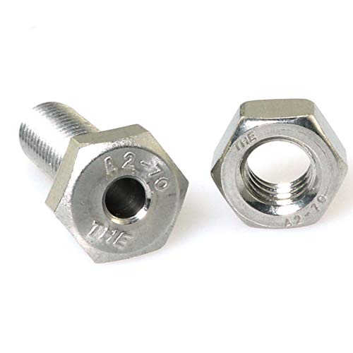 Image of 2pcs Cylindrical Hollow External Hexagon Screw 304 Stainless Steel Lamp Threading Screws Through Hole Bolt M8x25