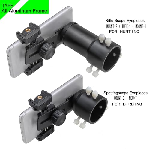 Starboosa Rifle Scope Mount Camera Adapter - Smartphone Camera Adapter for Hunting & Birding - Mount for Eyepieces Diameter of 38mm-46mm