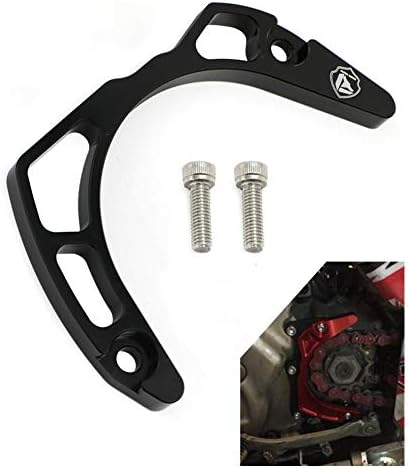 AUTOVIC CNC Aluminum Case Chain Saver Guard Engine Cases Protection for Yamaha Raptor 700 GYTR 2007 Raptor 700R YFM700 2006-2019 Black 1 Set ATV Parts Frame Slider Protection