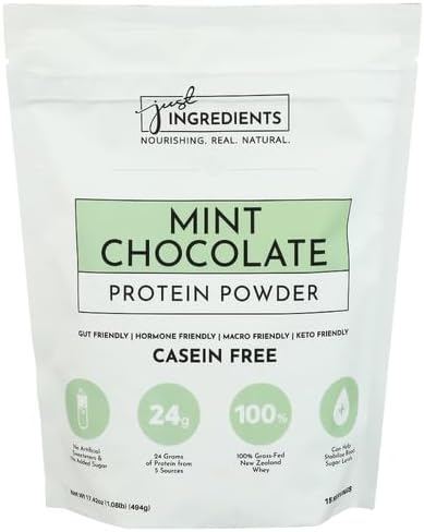 Just Ingredient Whey Protein Mint Chocolate 17.42 oz (Pack of 1)