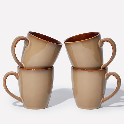 Image of Pokini Coffee Mug 14oz, Coffee Mugs Set of 4, Cups for Latte Tea Cappuccino