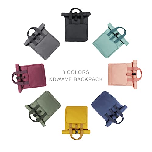 Kdwave Travel Backpack Pink For Women Men17 Inch Large Capacity Roll Top Carry-On Casual Everyday Daypack Eco Friendly Bag With Adjustable Padded Straps For Work Outdoors #TOP6