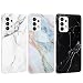 Produktbild Yiscase Marmor Hülle Kompatibel mit Samsung Galaxy A52 5G / 4G / A52s Hülle Silikon Matt, [3 Stück] Weich TPU Handyhülle Ultra Dünn Case Flexibles Marble Schutzhülle - Weiß, Schwarz, Grau Lila