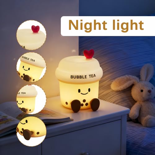 Lámpara de noche Milk Tea con control táctil y luz ajustable miniatura 5